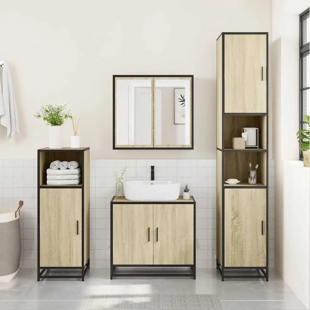 Bathroom Cabinet in Sonoma Oak Finish