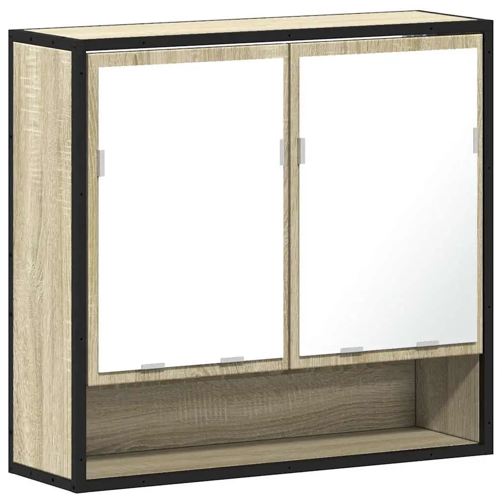Wall-Mounted Bathroom Mirror Cabinet with Storage Unit