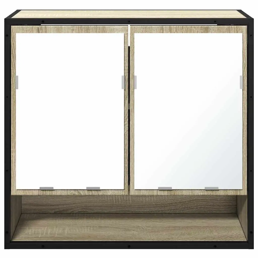 Wall-Mounted Bathroom Mirror Cabinet with Storage Unit