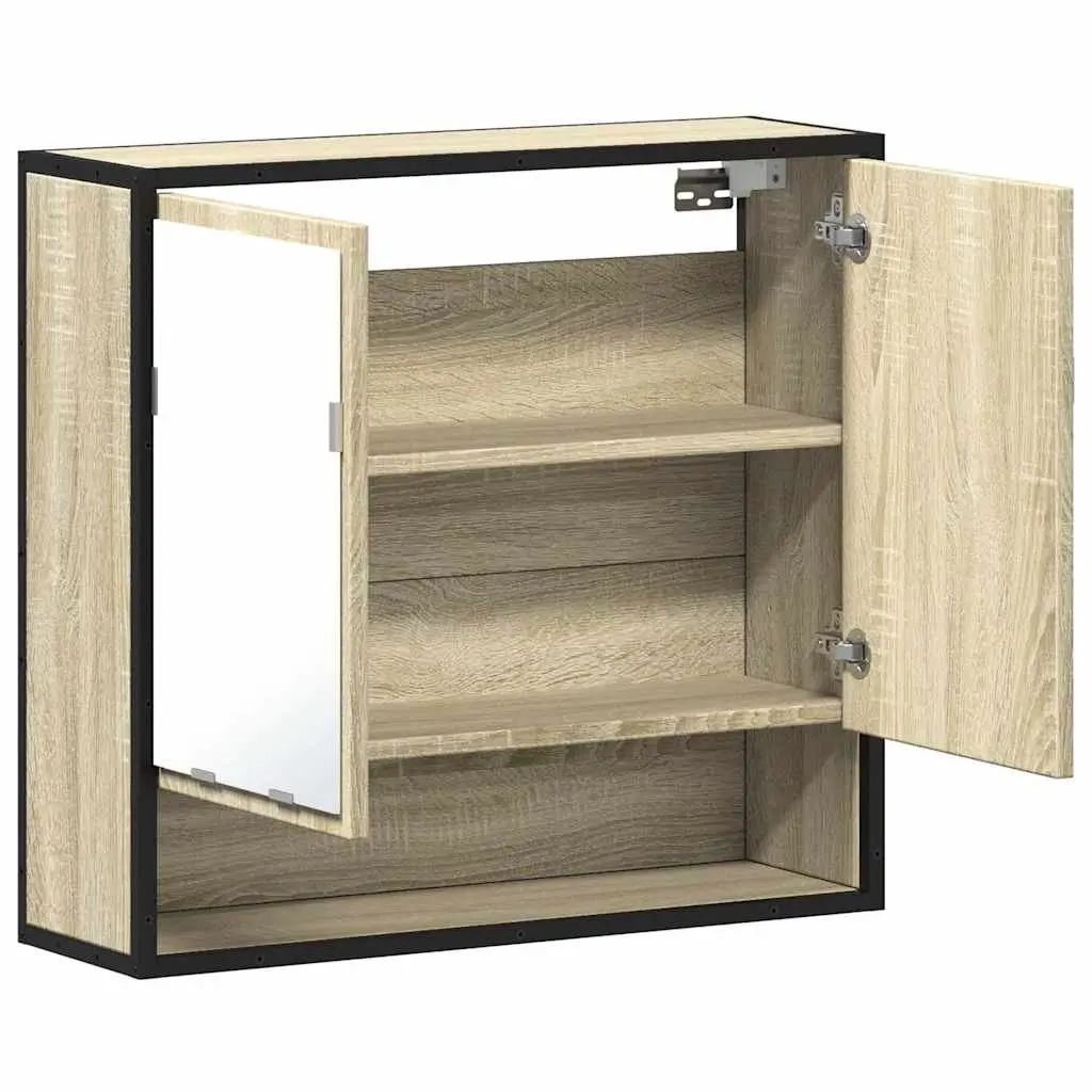 Wall-Mounted Bathroom Mirror Cabinet with Storage Unit