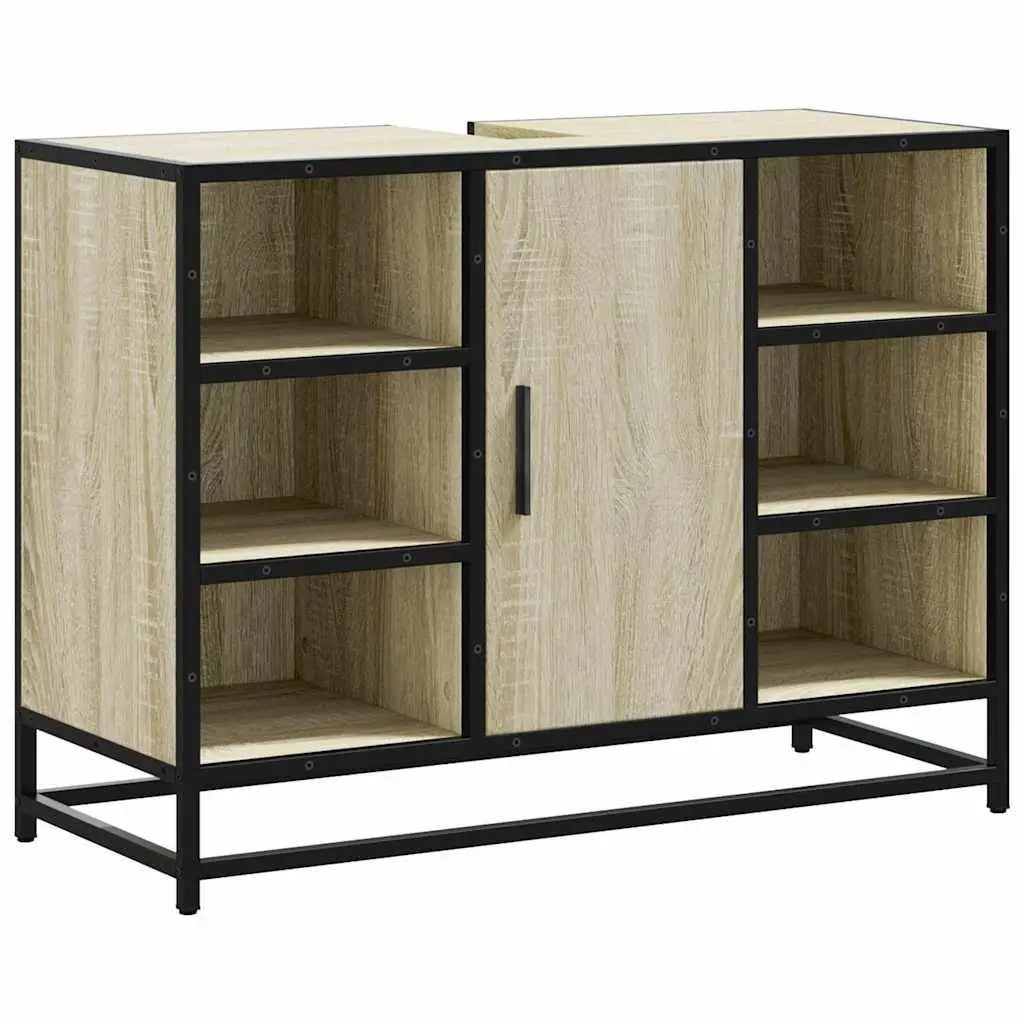 Bathroom Sink Cabinet Engineered Wood 80x33x60 cm Brown