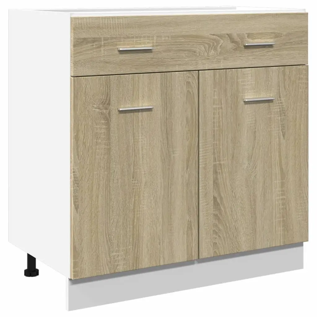 Brown Engineered Wood Kitchen Storage Drawer Bottom Cabinet