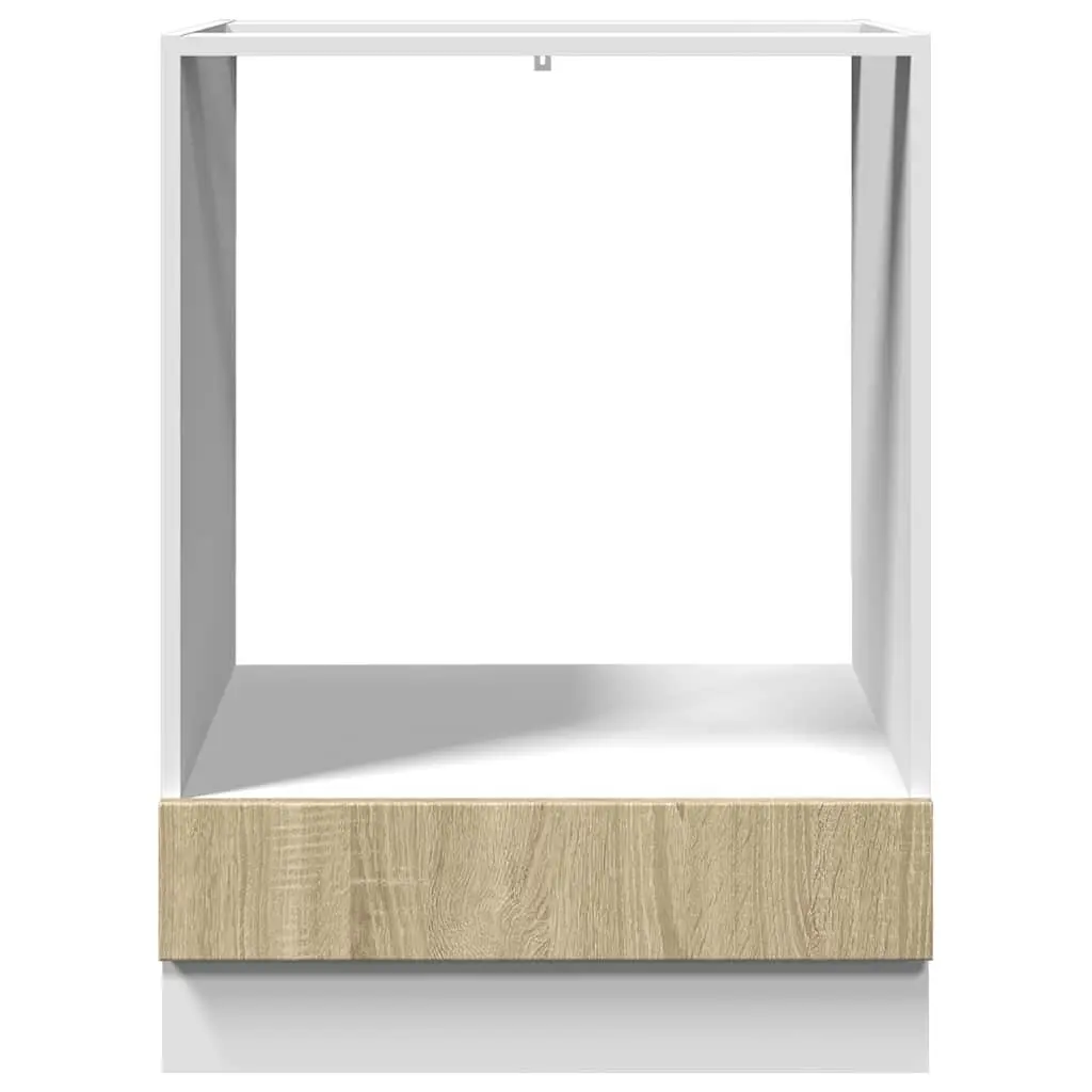 Brown Engineered Wood Oven Cabinet Storage Unit