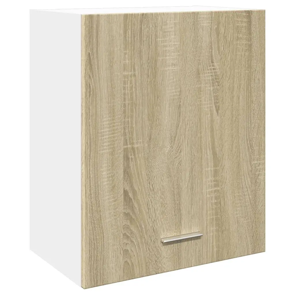 Wall Mounted Kitchen Cabinet Organiser Engineered Wood 50x31x60cm Brown
