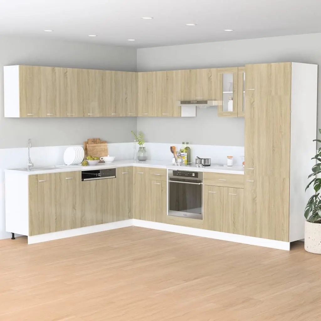 Wall Mounted Kitchen Cabinet Organiser Engineered Wood 50x31x60cm Brown
