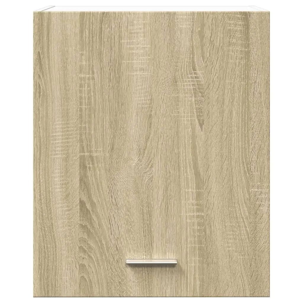 Wall Mounted Kitchen Cabinet Organiser Engineered Wood 50x31x60cm Brown