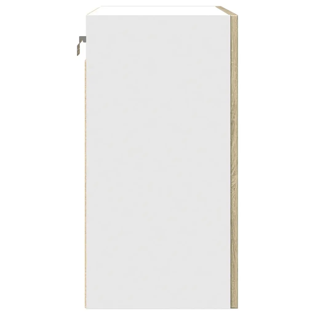 Wall Mounted Kitchen Cabinet Organiser Engineered Wood 50x31x60cm Brown