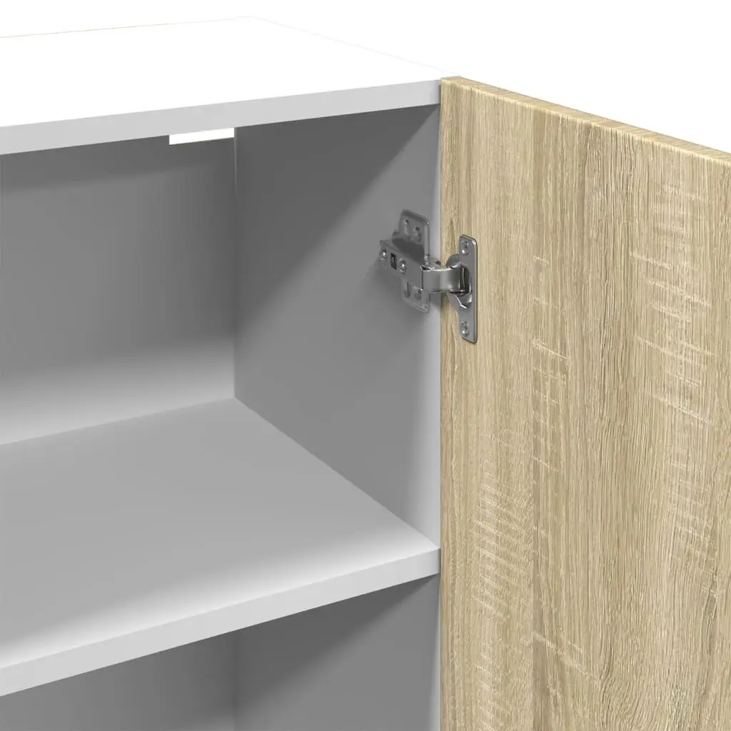 Wall Mounted Kitchen Cabinet Organiser Engineered Wood 50x31x60cm Brown