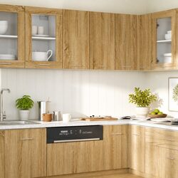Durable Brown Wall-Mounted Kitchen Cupboard 60x31x60cm