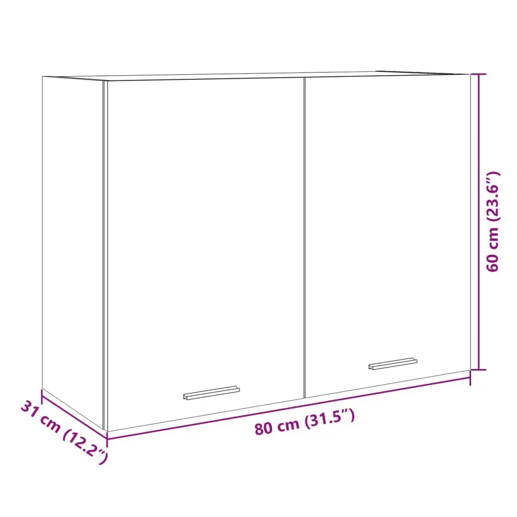 Engineered Wood Hanging Kitchen Cabinet for Storage