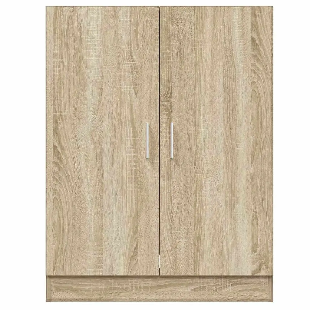 Washing Machine Cabinet Storage Unit Engineered Wood 71cm Sonoma Oak