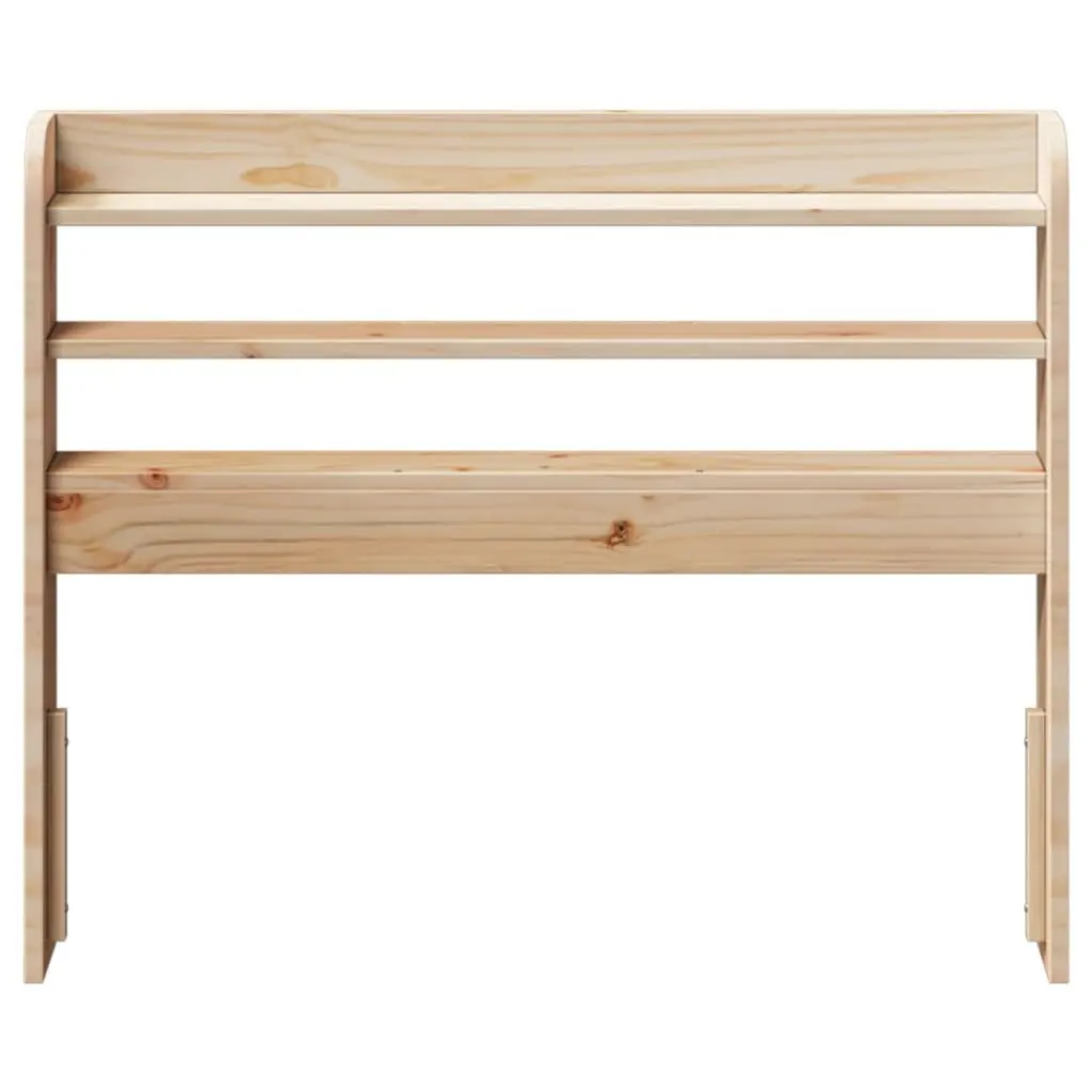Headboard Freestanding Solid Pinewood 90 cm Brown