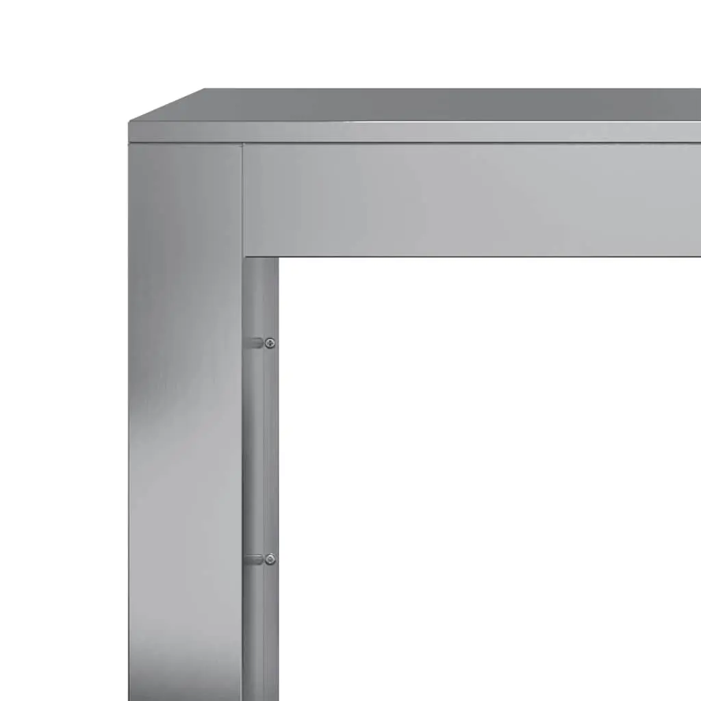 Firewood Rack Galvanised Steel 100x40x100cm Grey