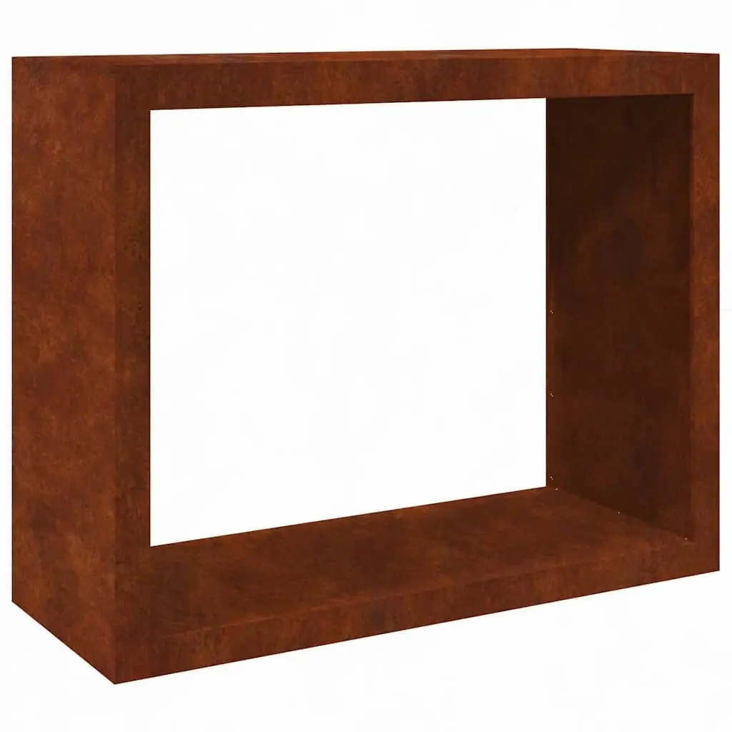 Firewood Rack Weathering Steel Brown 100 x 40 x 80 cm