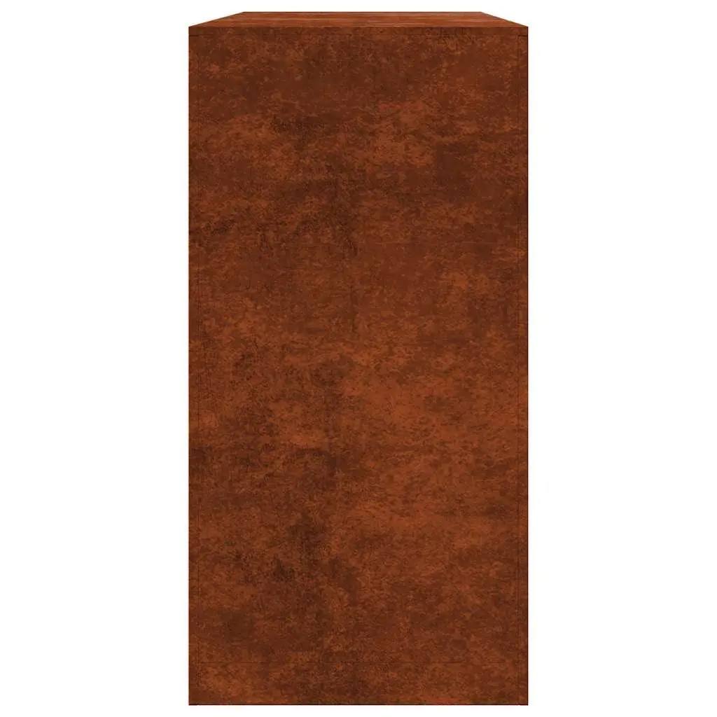 Firewood Rack Weathering Steel Brown 100 x 40 x 80 cm