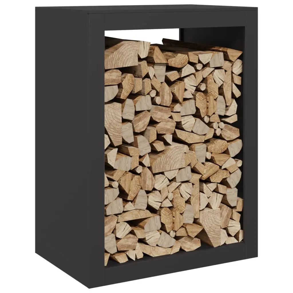 Firewood Rack Steel 60 x 40 x 80 cm Black