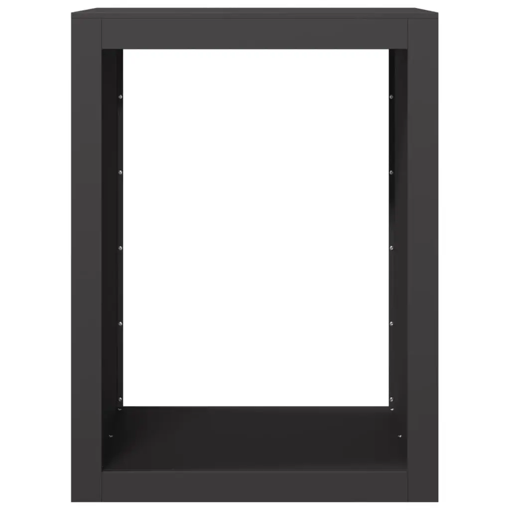 Firewood Rack Steel 60 x 40 x 80 cm Black