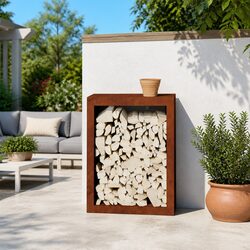 Durable Outdoor Firewood Rack for Efficient Wood Storage