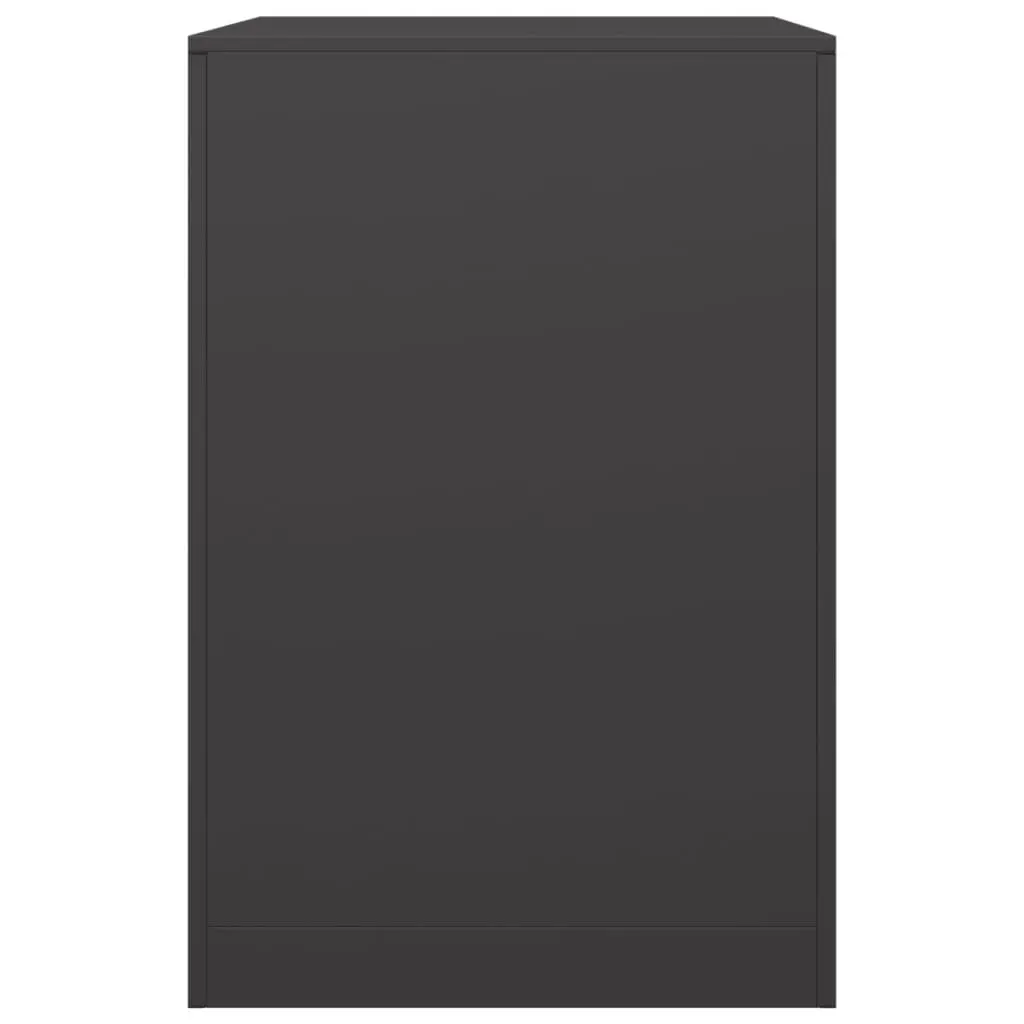 Firewood Storage Stand Steel Black Outdoor Log Holder 60x40x60cm