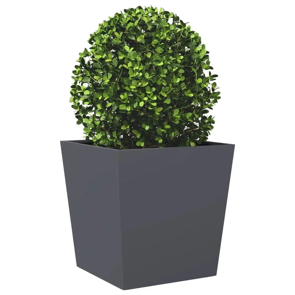 Garden Planter Steel 50x50x50 cm Anthracite