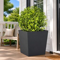 Steel Garden Planters 2 pcs Anthracite 50x50x50 cm