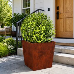 Durable Garden Planters 2 pcs 50x50x50 cm Weathering Steel