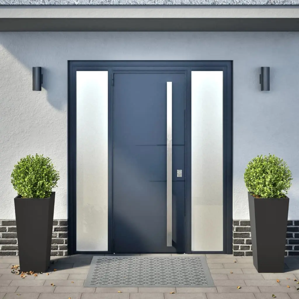 Black Steel Garden Planters Set of 2