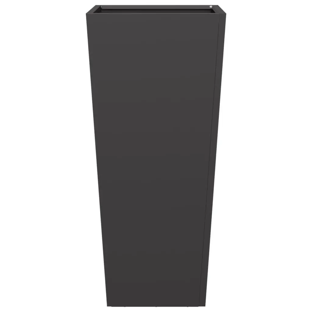 Black Steel Garden Planters Set of 2