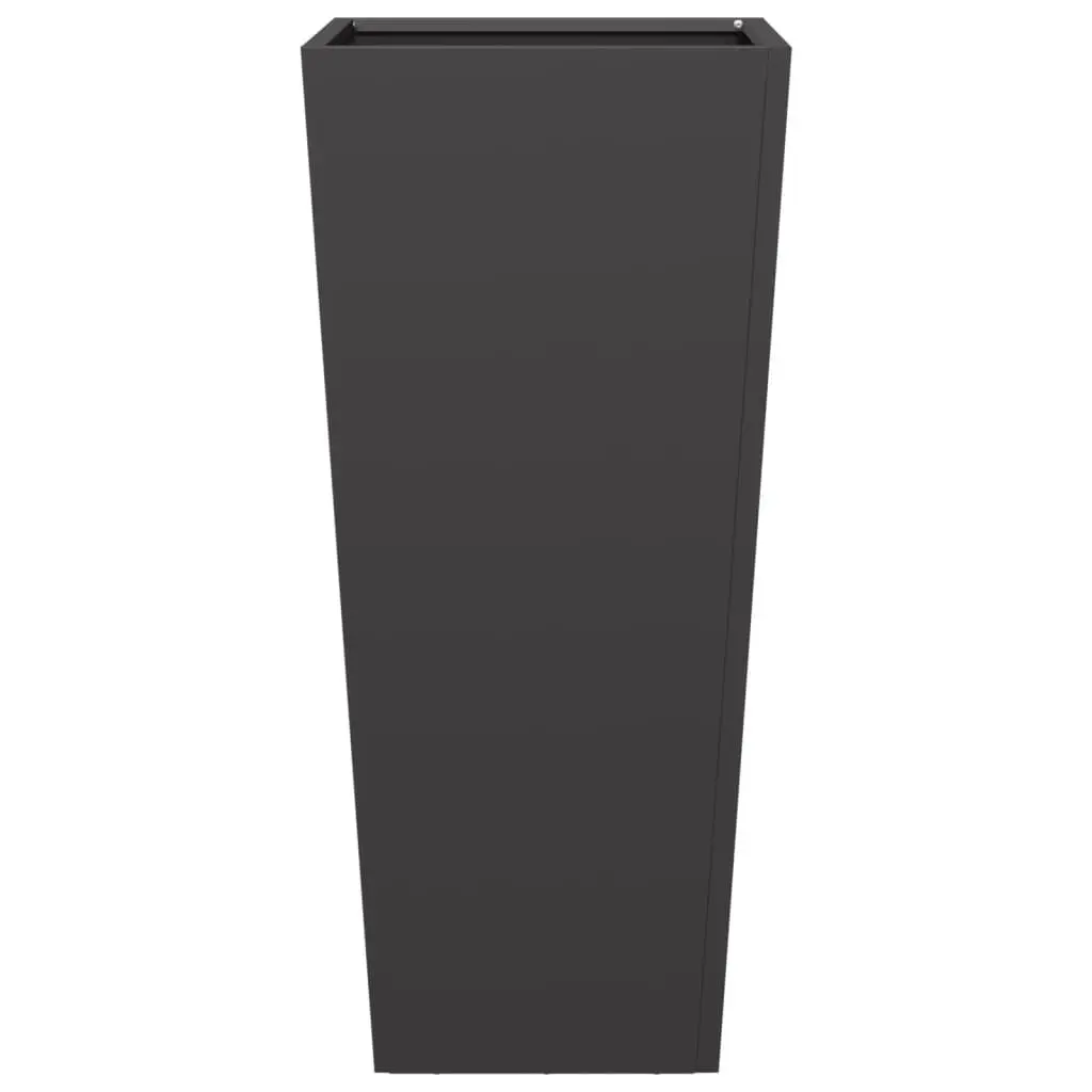Black Steel Garden Planters Set of 2