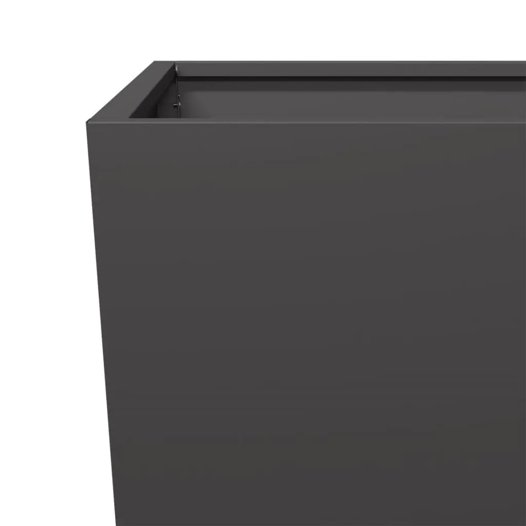 Black Steel Garden Planters Set of 2