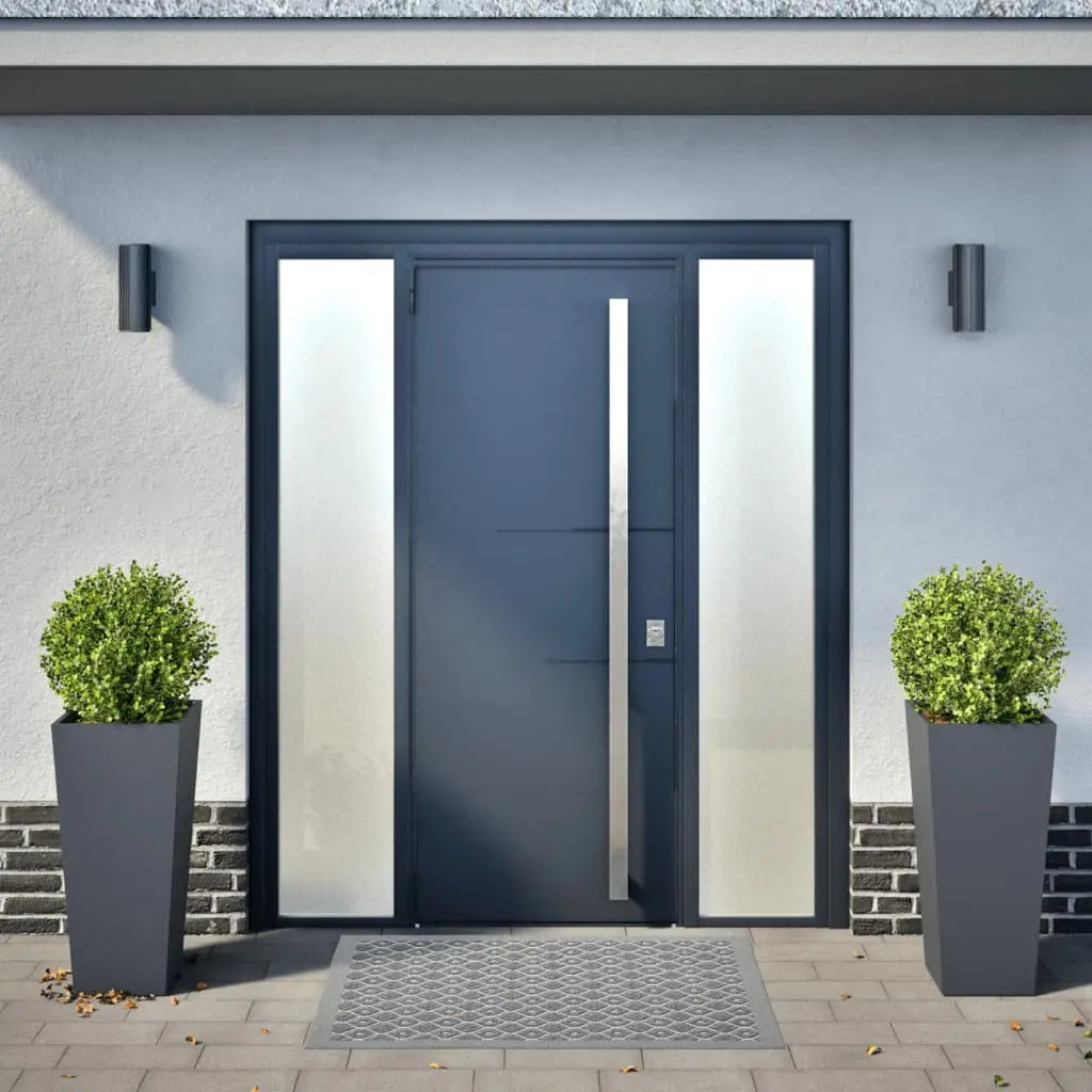 Garden Planters Steel 35x35x75 cm Anthracite 2 pcs
