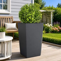 Durable Anthracite Garden Planter for Outdoor Use
