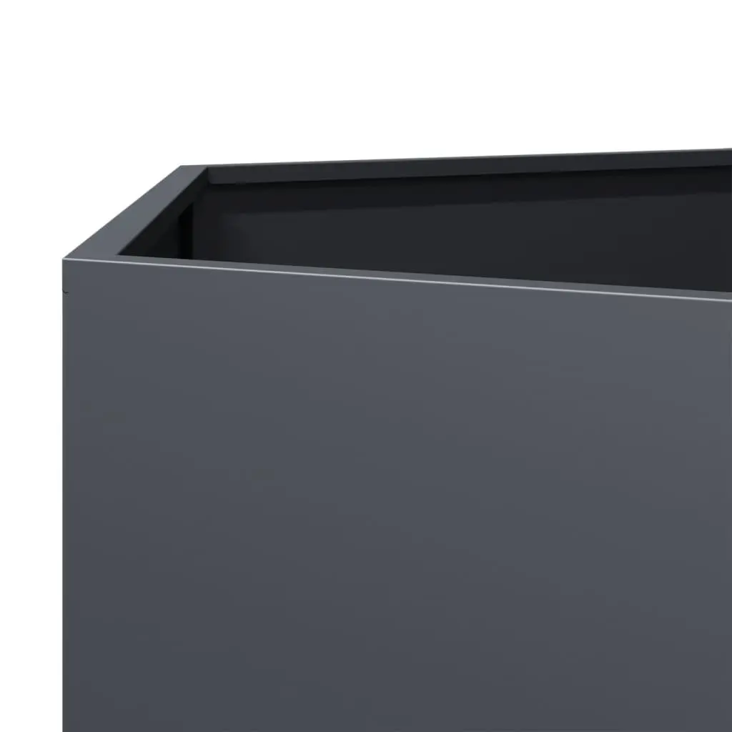 Garden Planters Steel Hexagon 46 x 40 x 45 cm Anthracite 2 pcs
