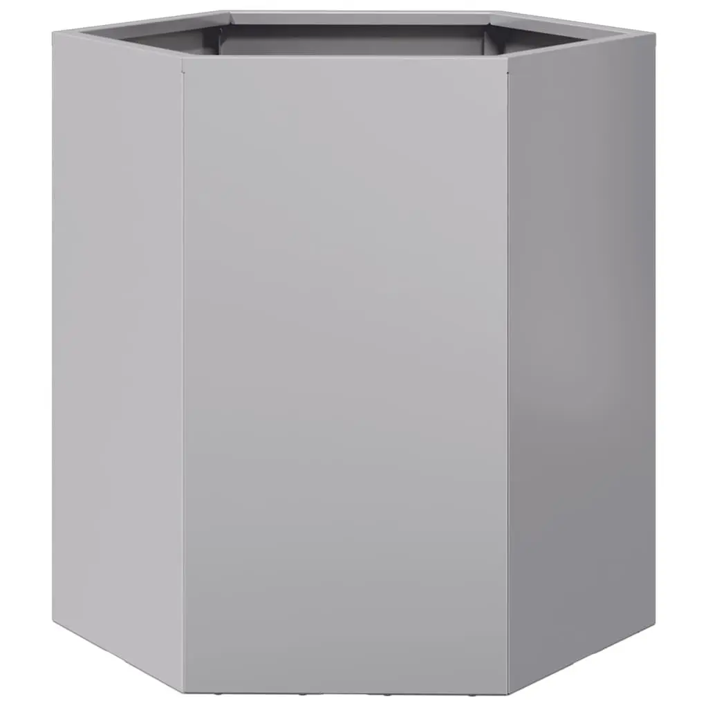 Galvanized Steel Hexagon Garden Planters 2 pcs