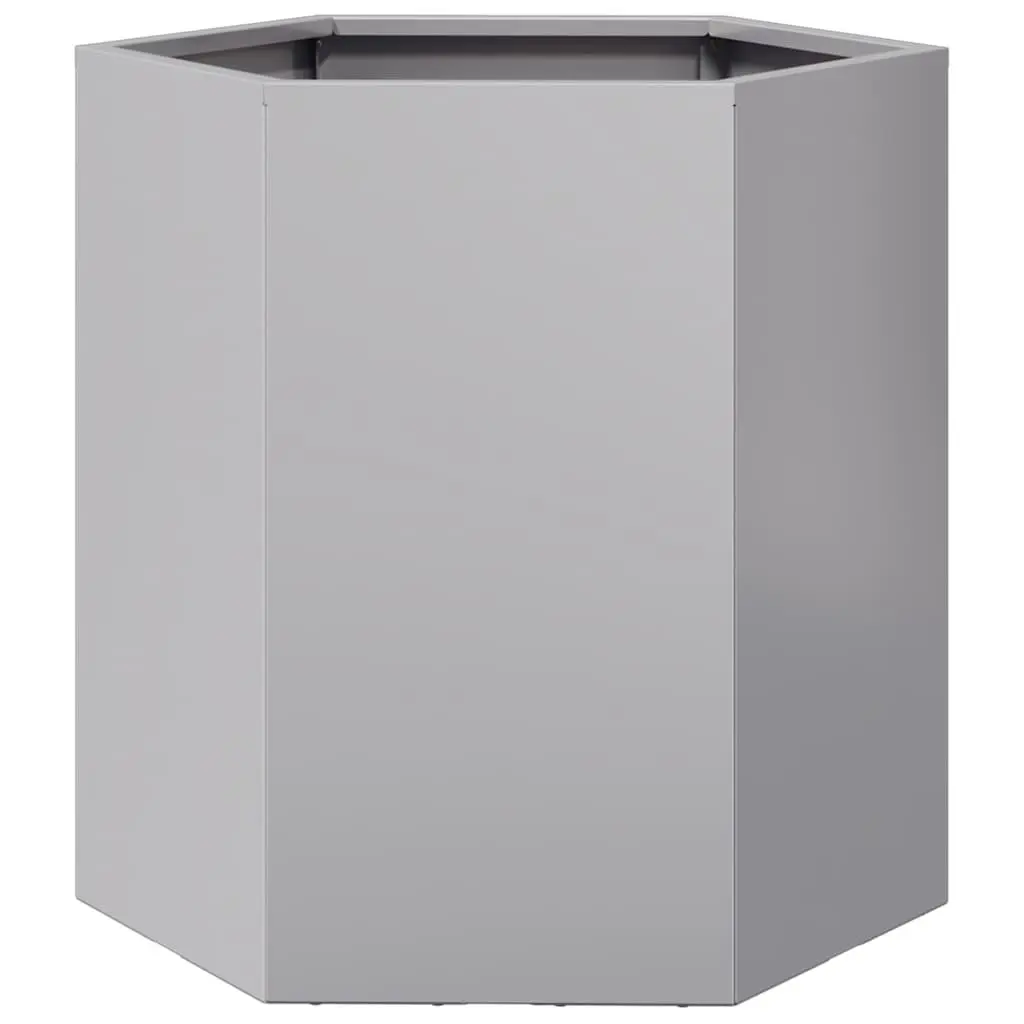 Galvanized Steel Hexagon Garden Planters 2 pcs