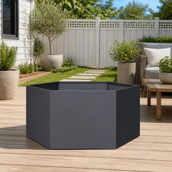 Hexagonal Steel Garden Planter for Flowers and Herbs