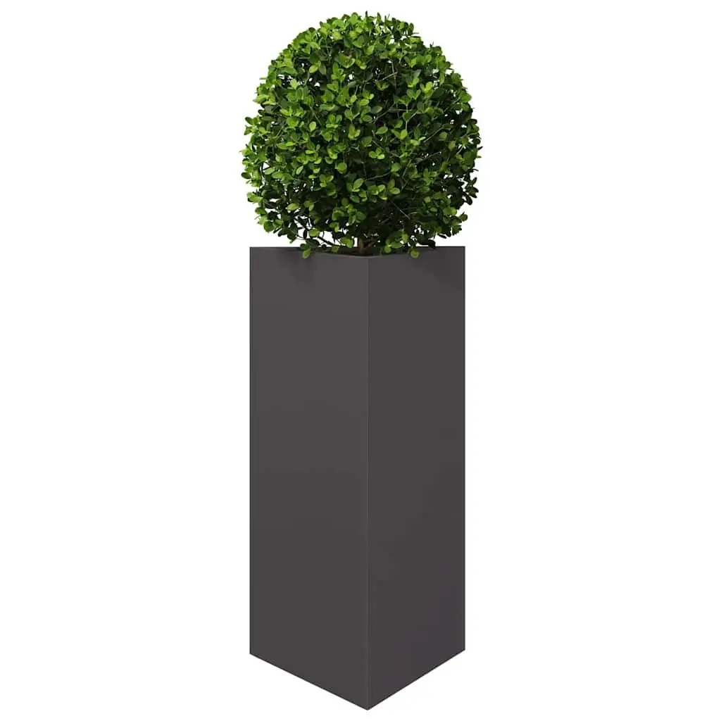 Garden Planter Steel Triangular 40x34.5x75cm Black