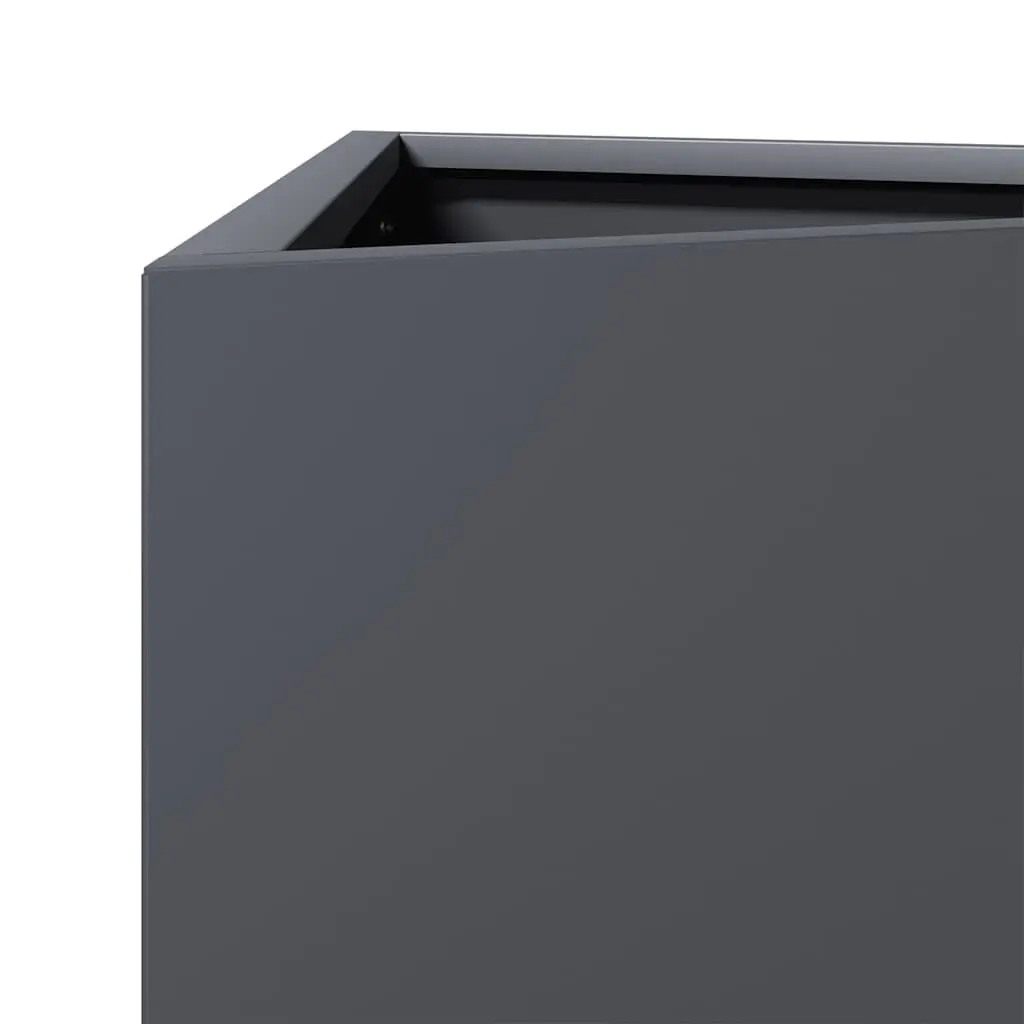 Steel Anthracite Triangular Garden Planter for Outdoor Use