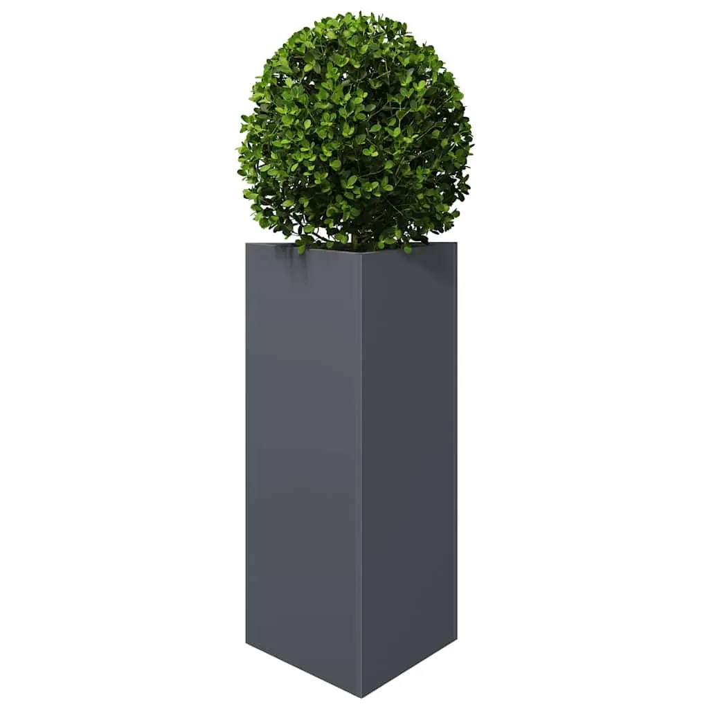 Steel Anthracite Triangular Garden Planter for Outdoor Use