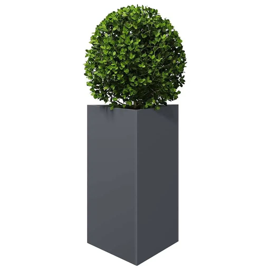 Triangular Steel Garden Planter 50x43x75cm Anthracite