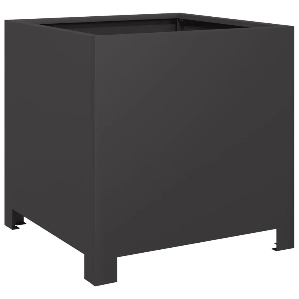 Garden Planters Steel 40x40x40 cm Black 2 Piece