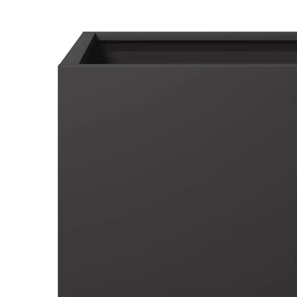 Garden Planters Steel 40x40x40 cm Black 2 Piece