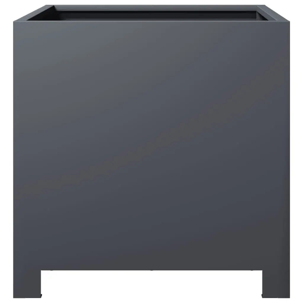 Anthracite Garden Planters 2pcs 40x40x40cm