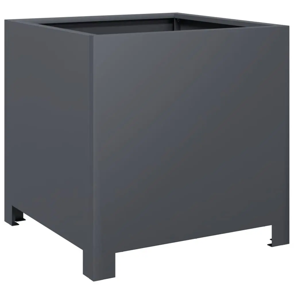 Anthracite Garden Planters 2pcs 40x40x40cm