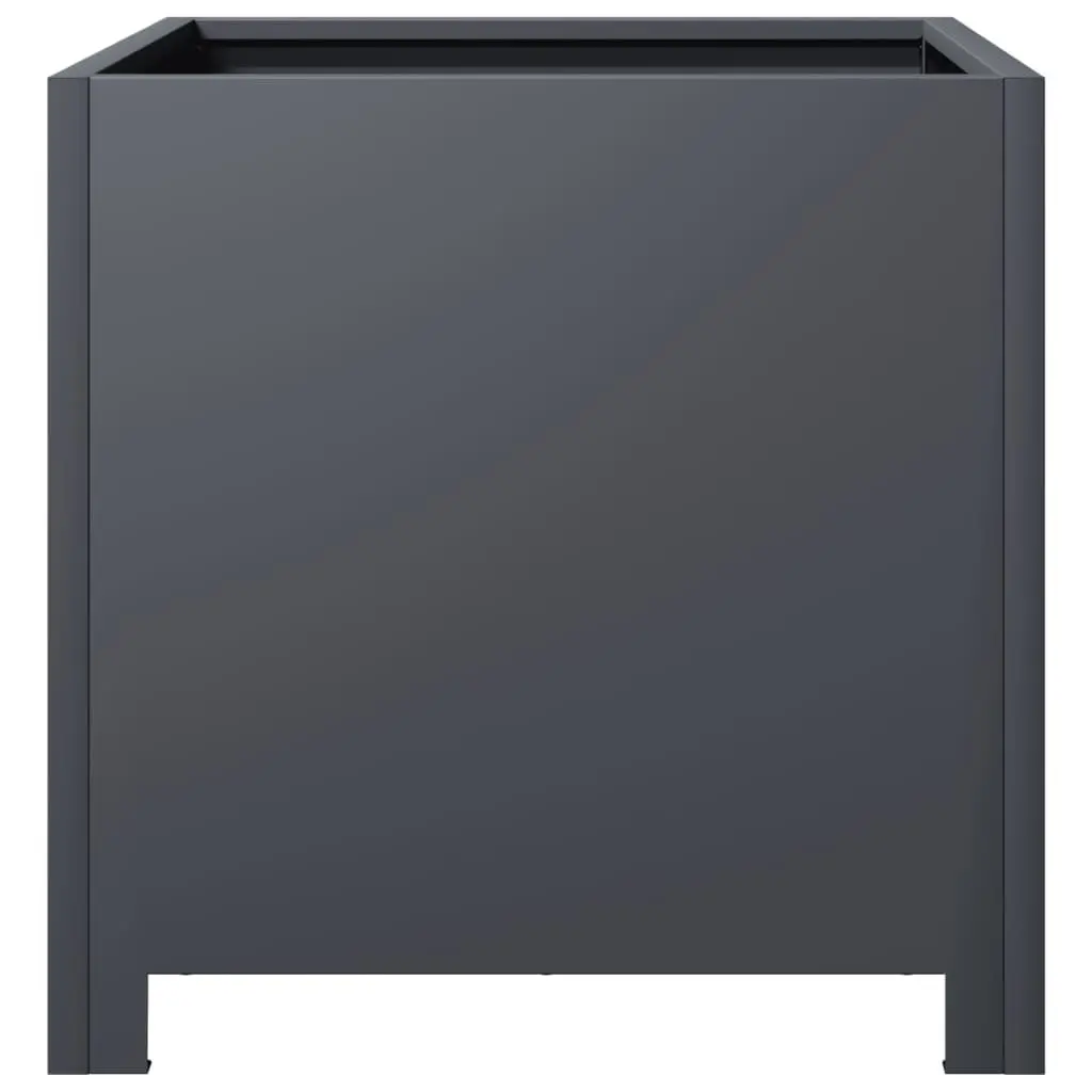 Anthracite Garden Planters 2pcs 40x40x40cm