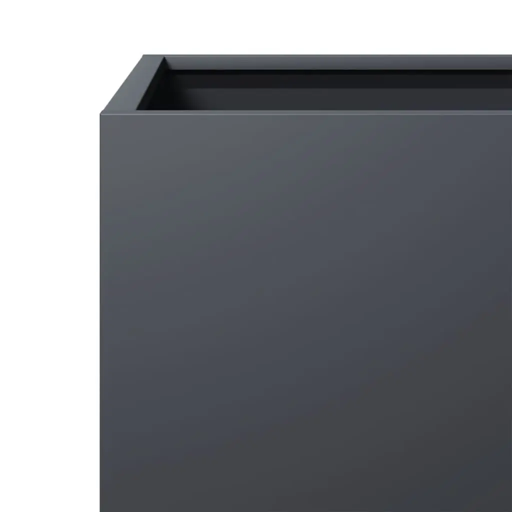 Anthracite Garden Planters 2pcs 40x40x40cm
