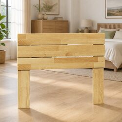 90 cm Solid Wood Headboard for Bedroom with Stable Legs