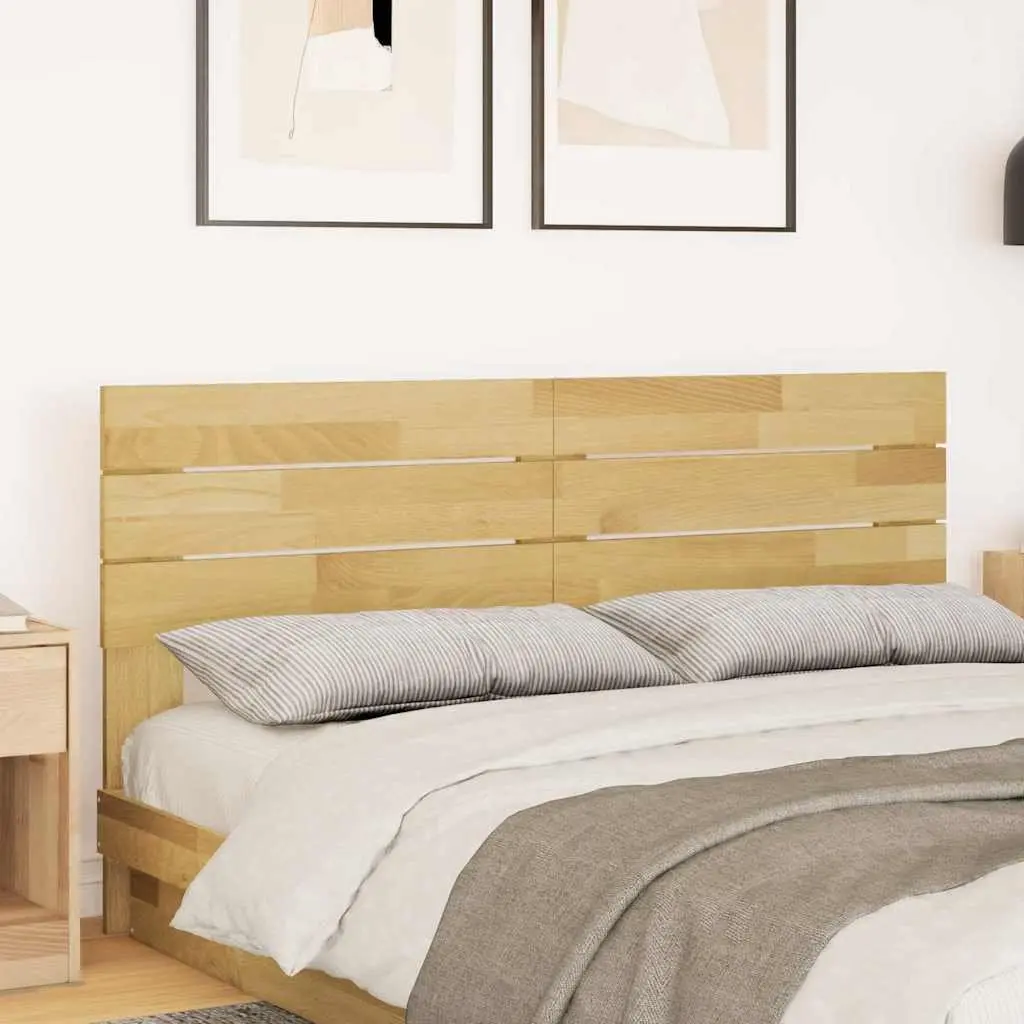 Solid Wood Oak Brown Headboard for Bed Frame