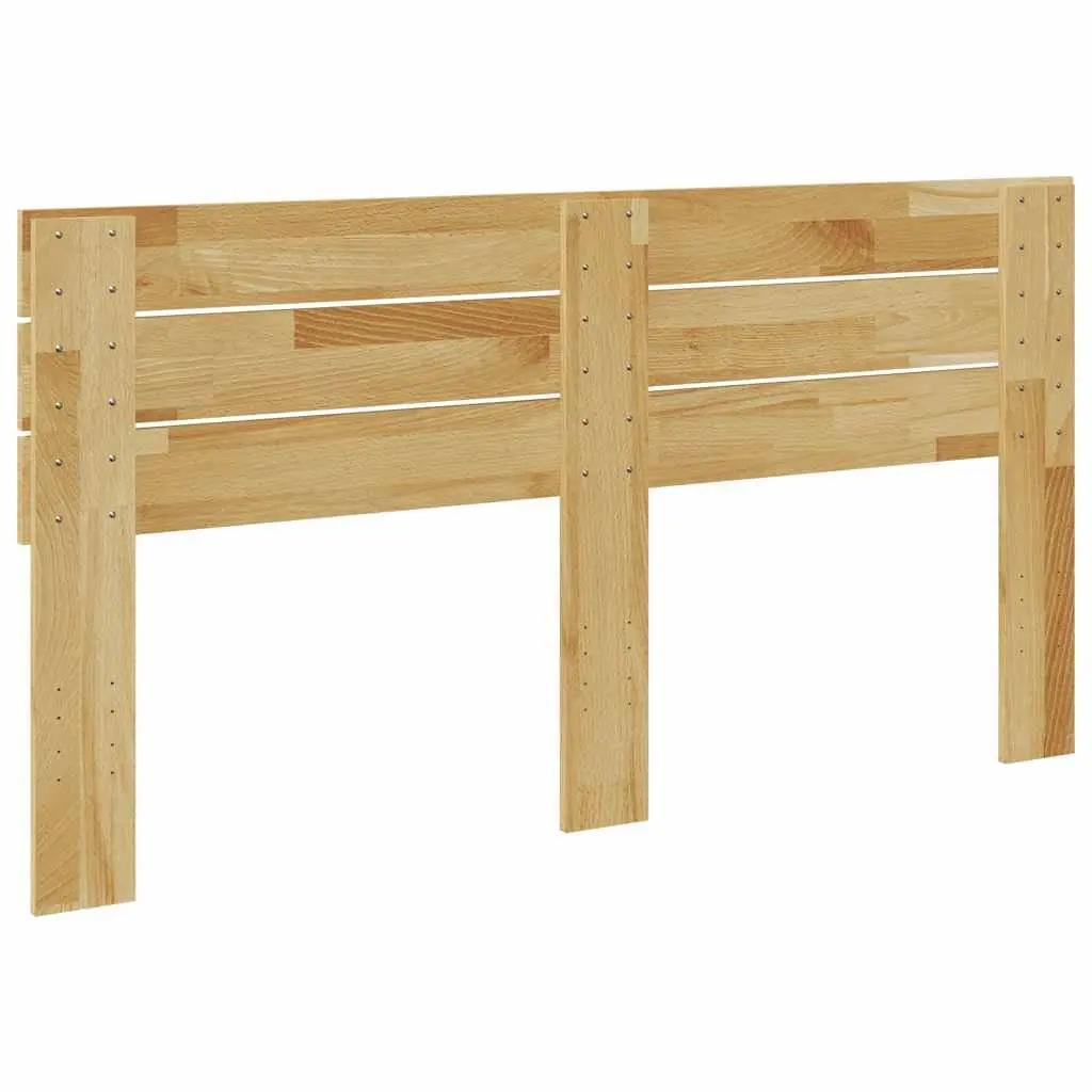 Solid Wood Oak Brown Headboard for Bed Frame
