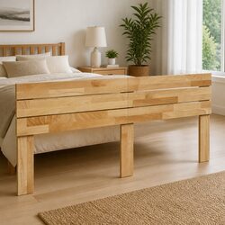 Sturdy Oak Brown Headboard 180 cm for Bed Frames